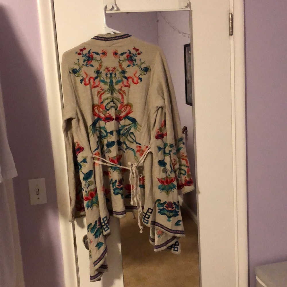 Sundance Catalogue Embroidered Cardigan